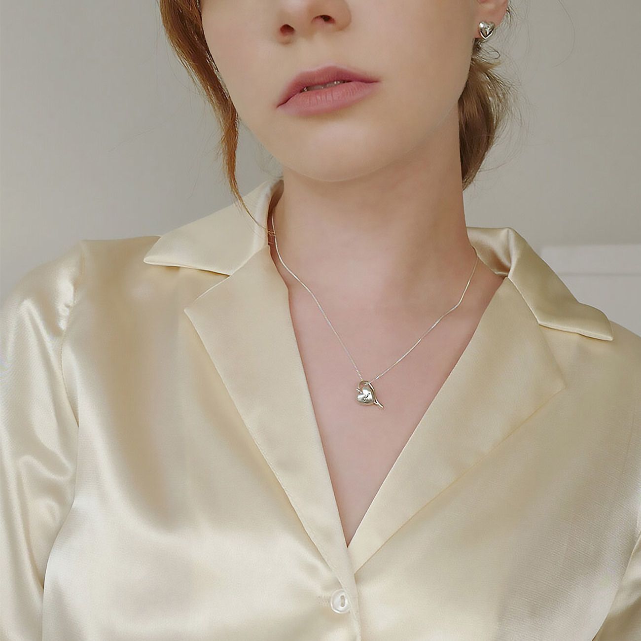 Fiore】BTSジミン着用☆Spin balloon heart necklace (Fiore Fiore】BTSジミン着用☆Spin balloon heart necklace (Fiore