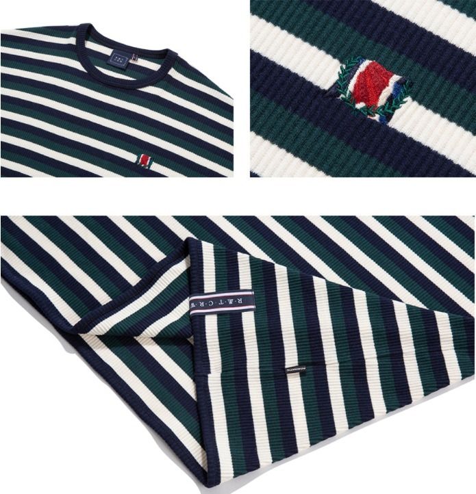 ROMANTIC CROWN☆BTS愛用 brand☆stripe rib (ROMANTIC CROWN/Tシャツ ROMANTIC CROWN☆BTS愛用 brand☆stripe rib (ROMANTIC CROWN/Tシャツ