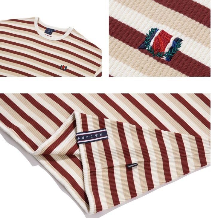 ROMANTIC CROWN☆BTS愛用 brand☆stripe rib (ROMANTIC CROWN/Tシャツ ROMANTIC CROWN☆BTS愛用 brand☆stripe rib (ROMANTIC CROWN/Tシャツ