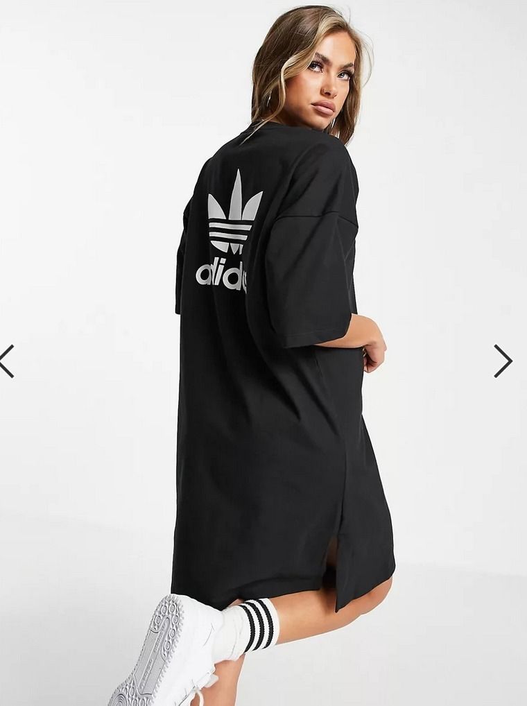 国内発送★Adidasロゴ入りTシャツワンピース 国内発送★Adidasロゴ入りTシャツワンピース