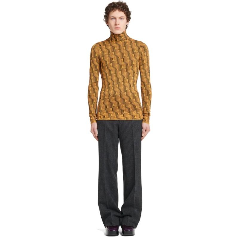 21AW【PRADA】プラダ ジャカード ウール タートルネックセーター 21AW【PRADA】プラダ ジャカード ウール タートルネックセーター
