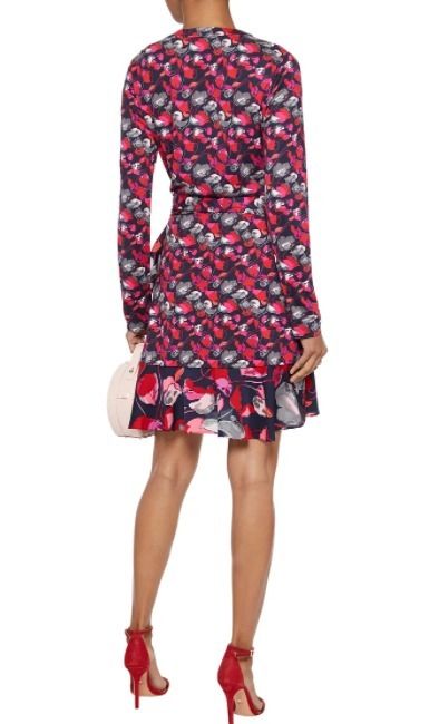 限定セール!DVF(ダイアン) 美ライン 花柄 ラップワンピース (DIANE von 限定セール!DVF(ダイアン) 美ライン 花柄 ラップワンピース (DIANE von