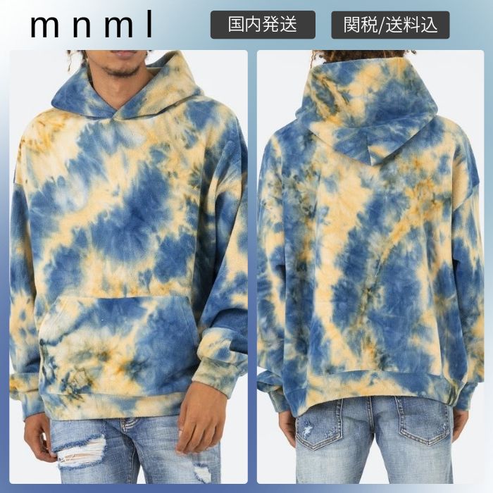 大人気!mnml☆ タイダイ フリース パーカー ☆クーポン付き (MNML