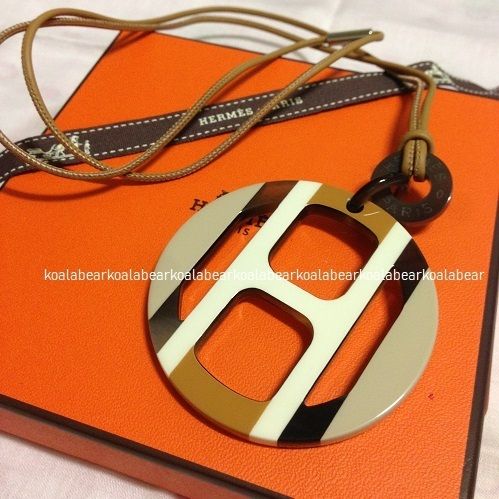 HERMES☆H エキップ☆H Equipe バッファローホーン ペンダント (HERMES ...