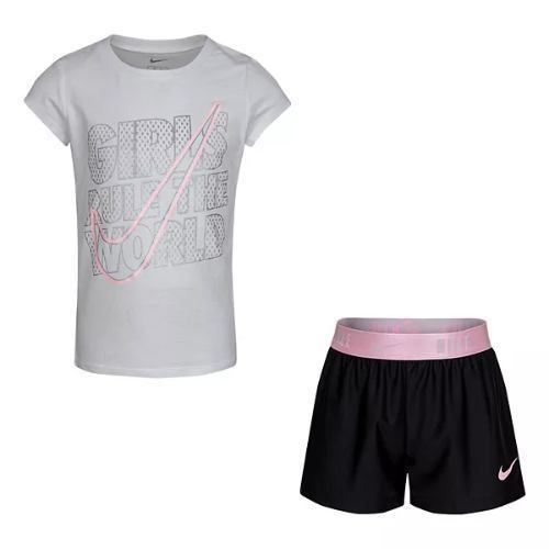 ナイキ 女の子 Nike Girls Rule The World Tシャツ上下2点セット ナイキ 女の子 Nike Girls Rule The World Tシャツ上下2点セット