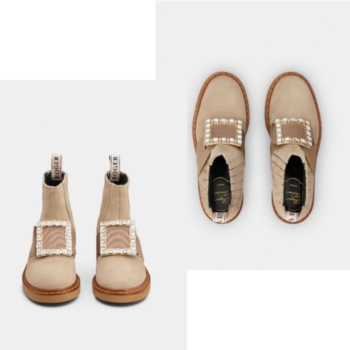 Roger Vivier】スエード Viv 'レンジャーズ チェルシー ブーツ - www