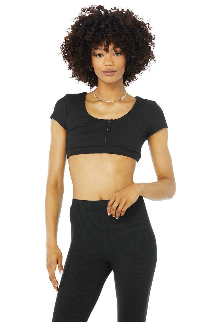 セレブ愛用!! 新作 ◇ALO Yoga◇ BLISSFUL HENLEY BRA TOP (ALO Yoga ...