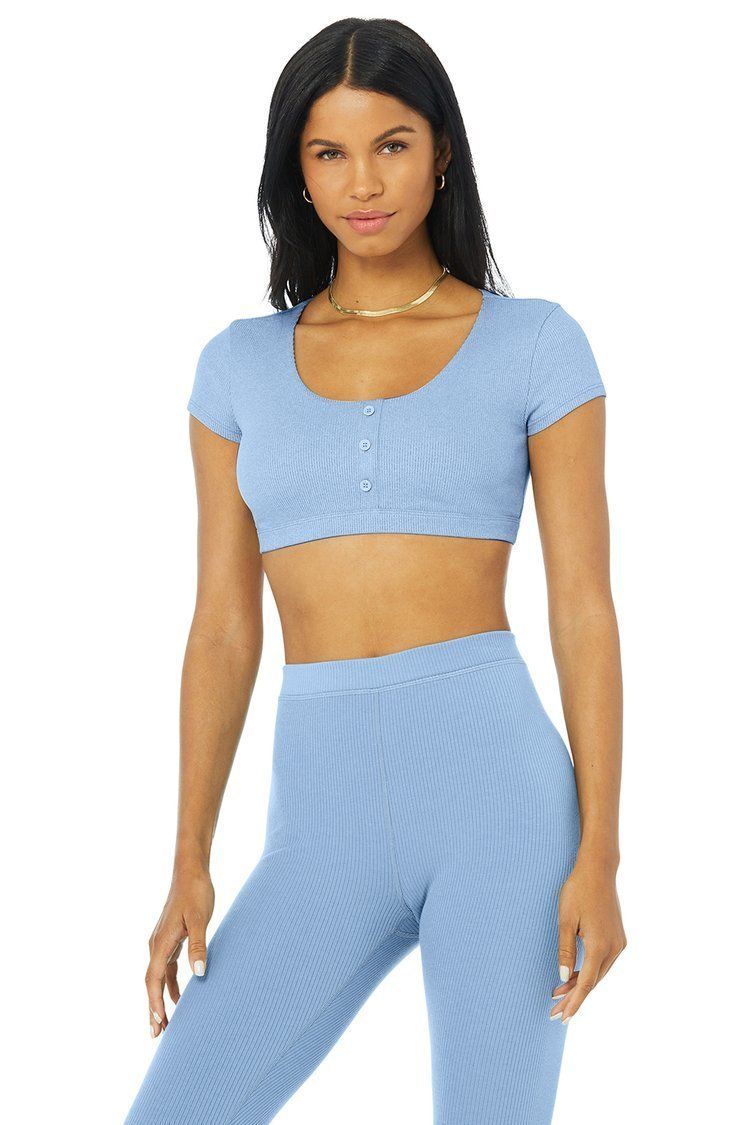 セレブ愛用!! 新作 ◇ALO Yoga◇ BLISSFUL HENLEY BRA TOP (ALO Yoga ...