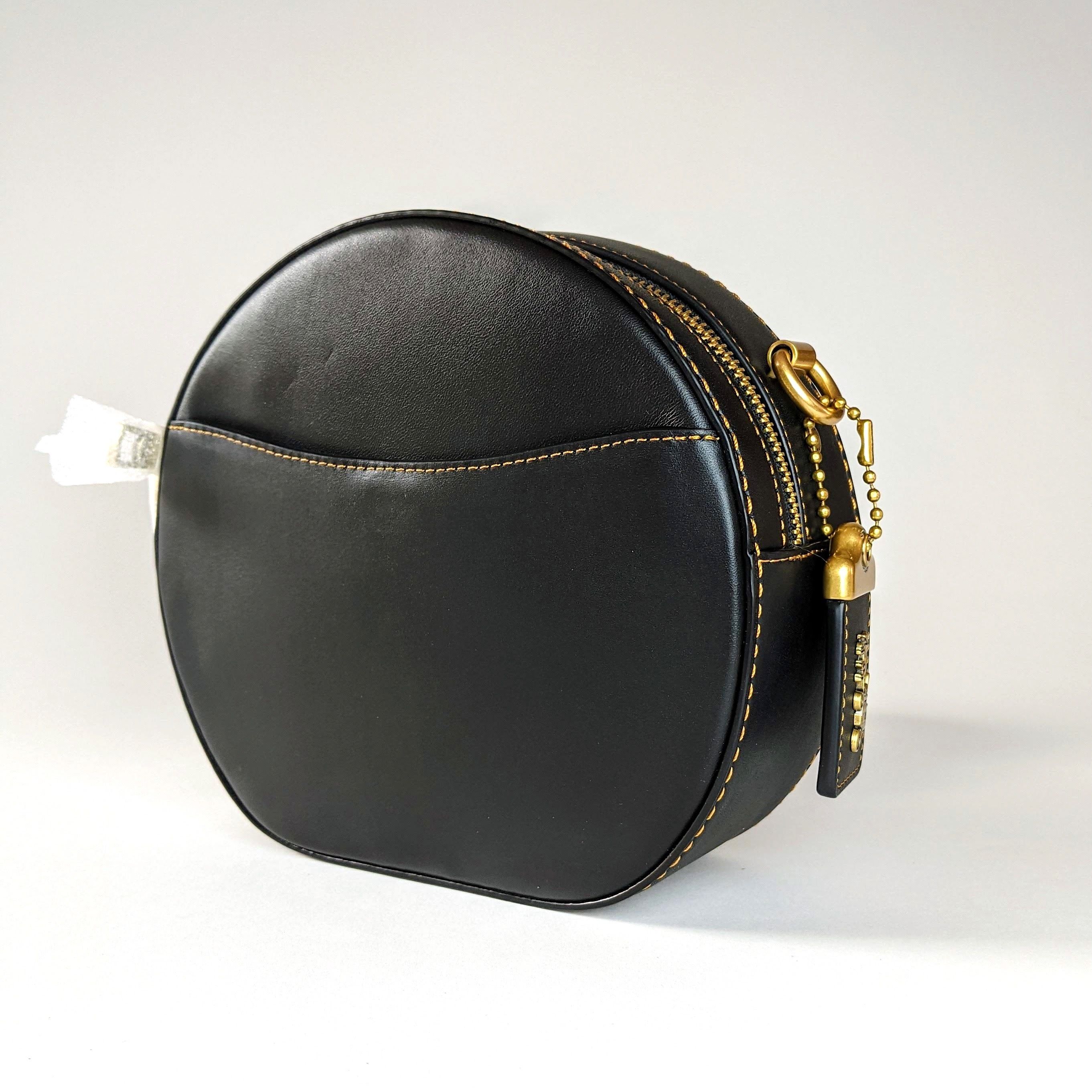紫③ コーチ COACH ショルダーバッグ 黒 ポシェット キャンティーン