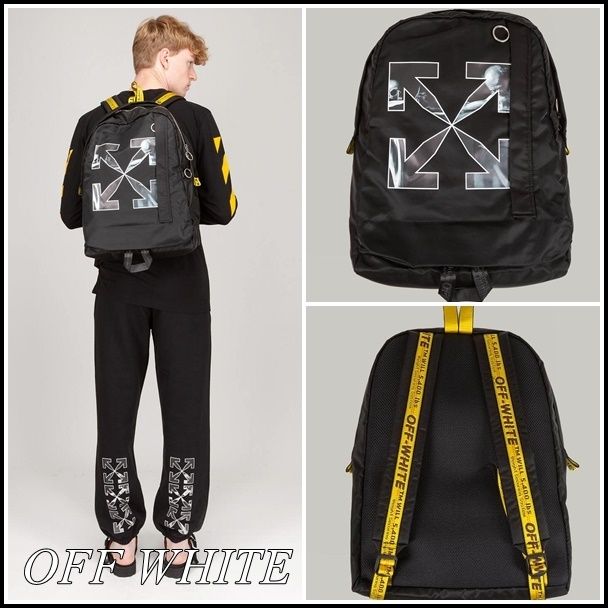 関込】新作◇OFF WHITE オフホワイト◇アローズ バックパック (Off