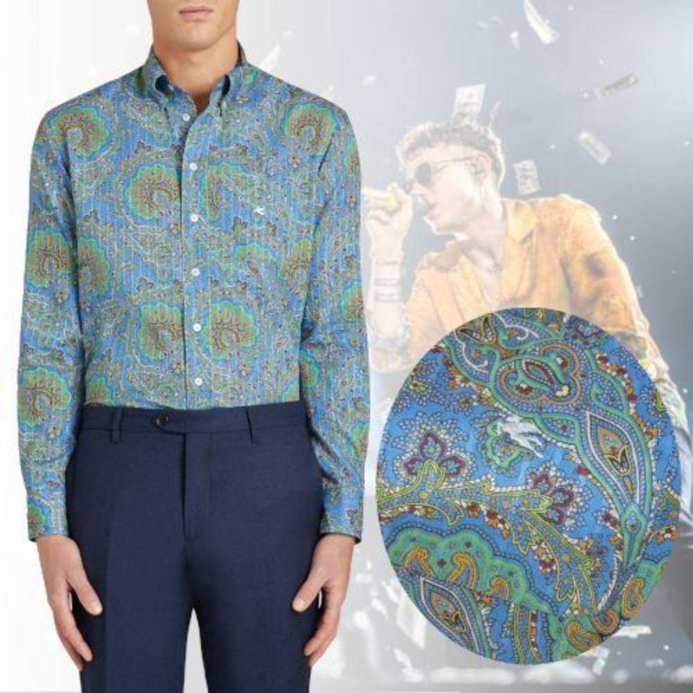 38%割引ブラウン系,M品質満点! ETRO(エトロ)/ ペイズリー柄シャツ ...