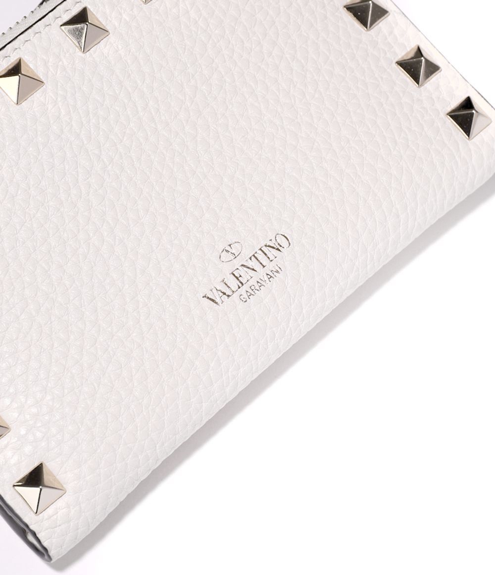 関税負担なし☆VALENTINO ロックスタッズ 付きカードホルダー 関税負担なし☆VALENTINO ロックスタッズ 付きカードホルダー