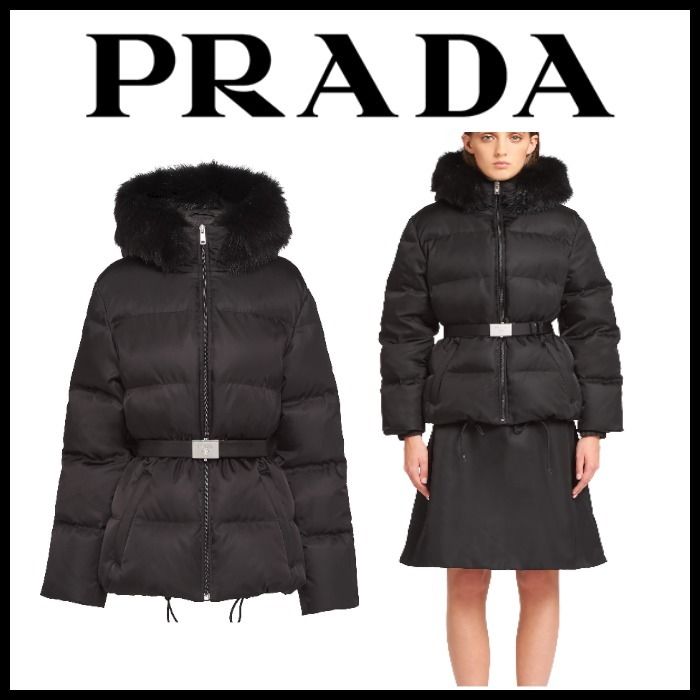 ☆PRADA☆プラダ フード付きリナイロンダウンジャケット