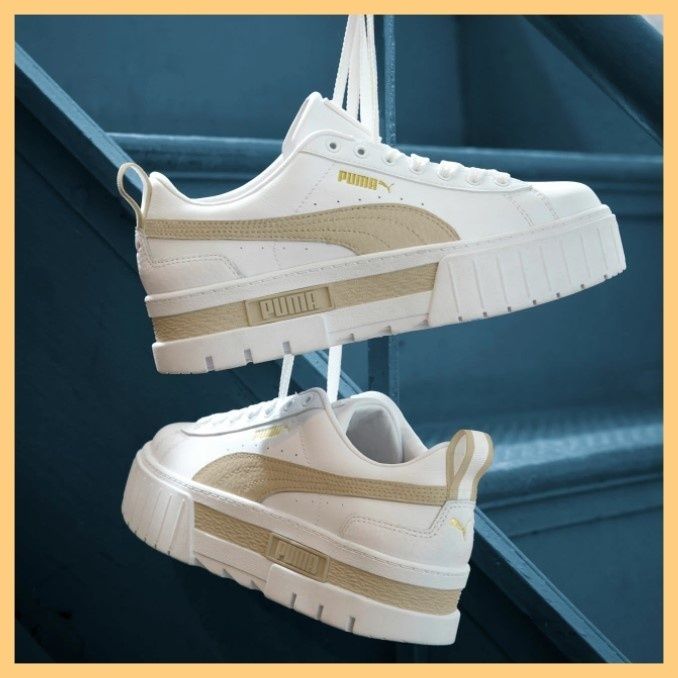 人気☆PUMA☆MAYZE LEATHER メイズ レザー 厚底スニーカー (PUMA ...