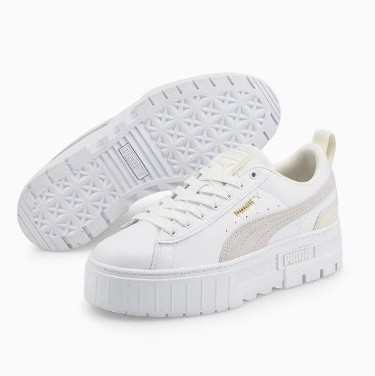 人気☆PUMA☆MAYZE LEATHER メイズ レザー 厚底スニーカー (PUMA ...