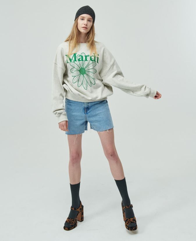 ☆MARDI MERCREDI☆ SWEATSHIRT THE FLOWER MARDI 8色 韓国発 (Mardi ☆MARDI MERCREDI☆ SWEATSHIRT THE FLOWER MARDI 8色 韓国発 (Mardi