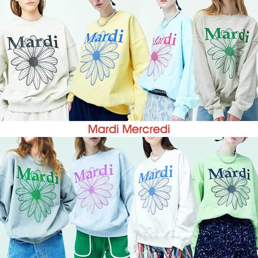 ☆MARDI MERCREDI☆ SWEATSHIRT THE FLOWER MARDI 8色 韓国発 (Mardi ☆MARDI MERCREDI☆ SWEATSHIRT THE FLOWER MARDI 8色 韓国発 (Mardi