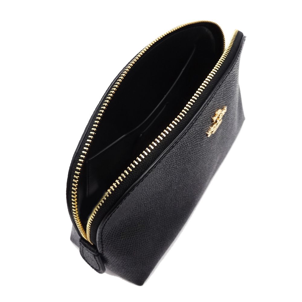COACH コーチ クロスグレイン レザー 化粧ポーチ 57844 LIBLK (Coach COACH コーチ クロスグレイン レザー 化粧ポーチ 57844 LIBLK (Coach