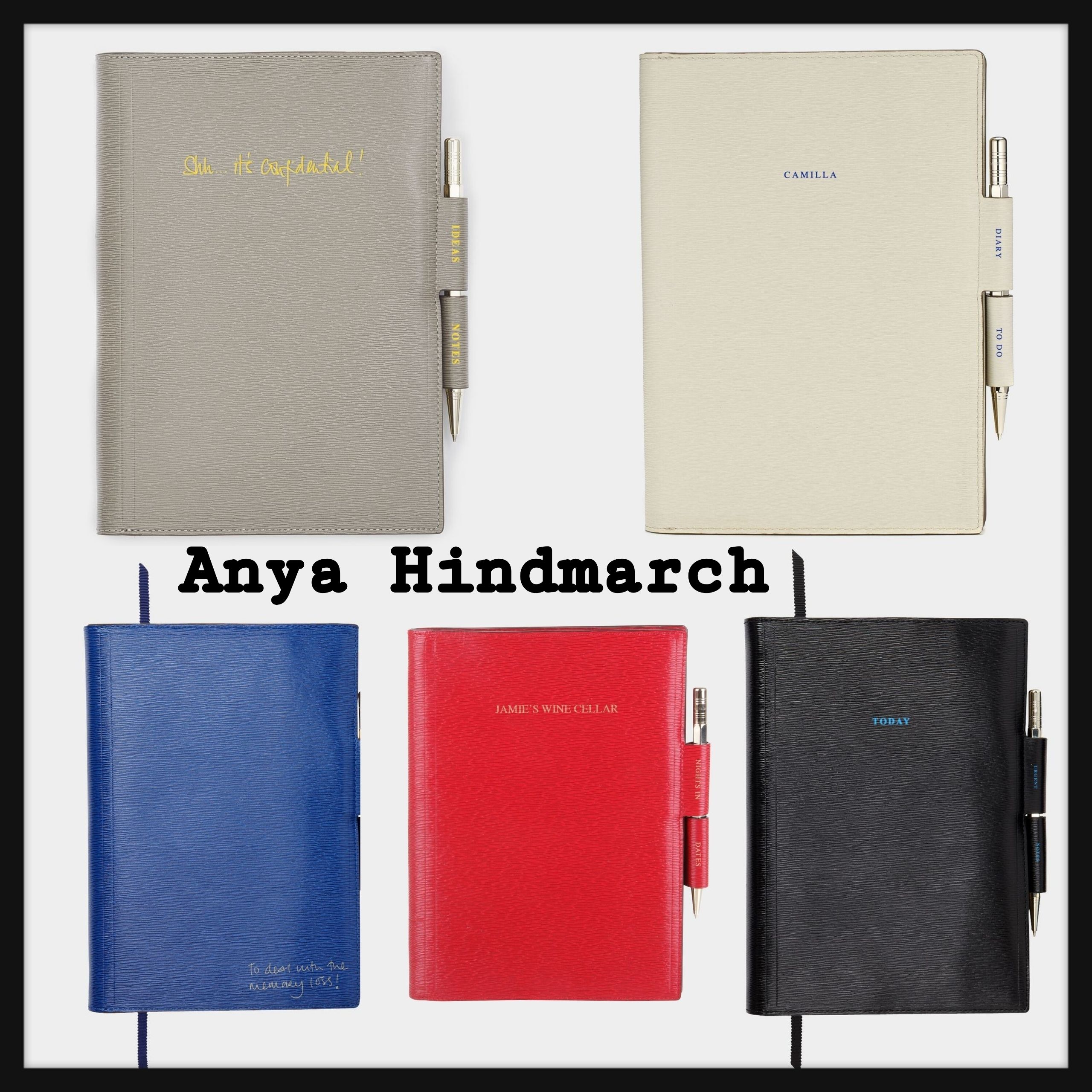 Anya Hindmarch】UK発 Bespoke A5 2Way ジャーナル 手帳カバー (Anya
