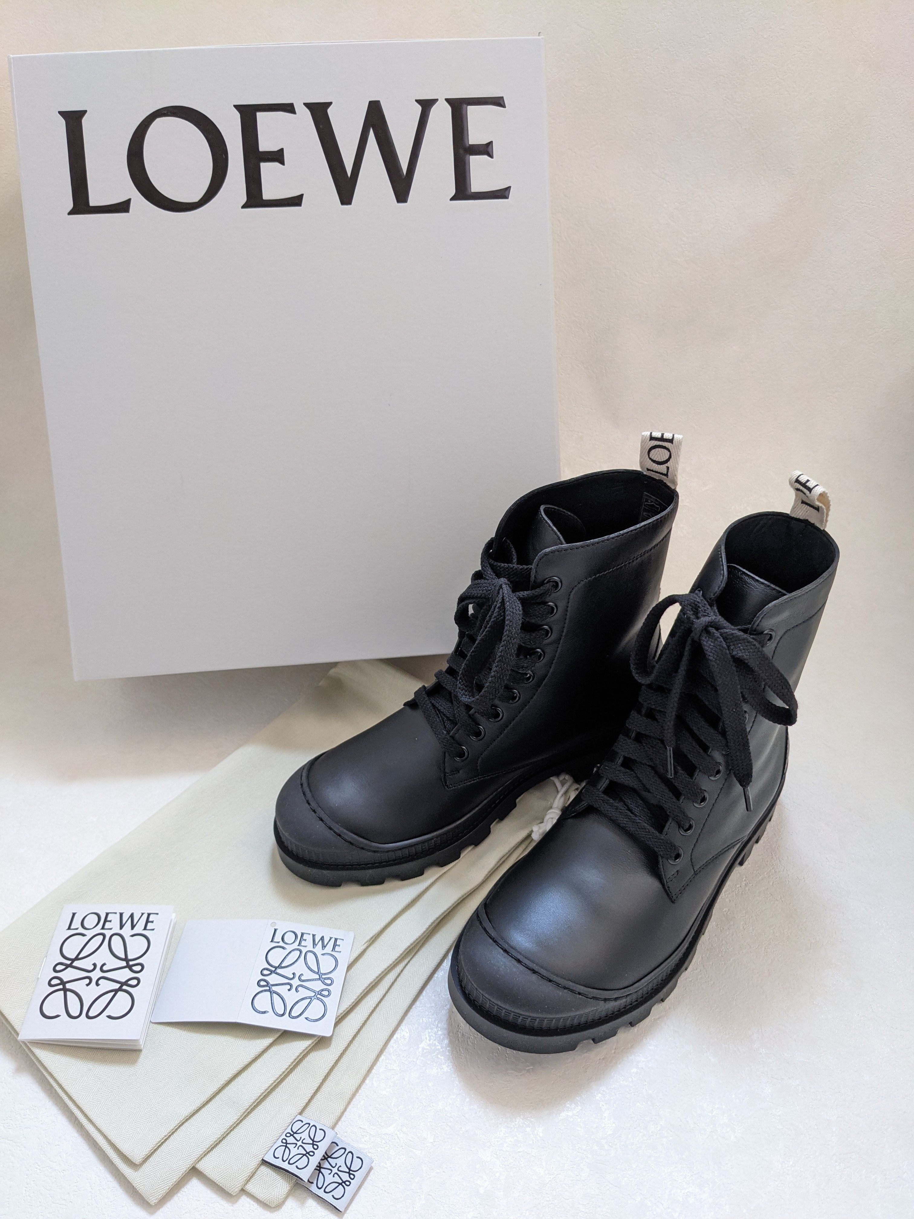 国内発送関税込】Loewe コンバット ブーツ(カーフスキン) (LOEWE ...