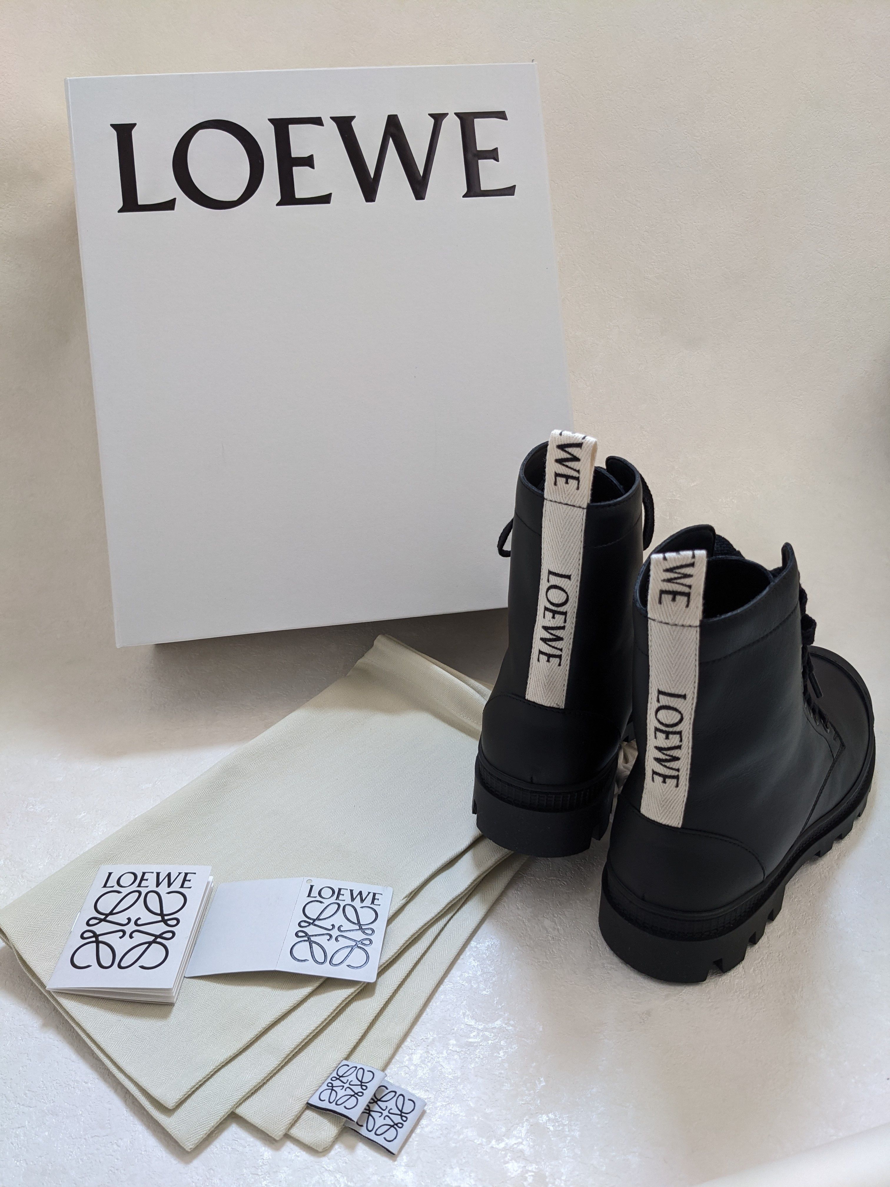 国内発送関税込】Loewe コンバット ブーツ(カーフスキン) (LOEWE ...