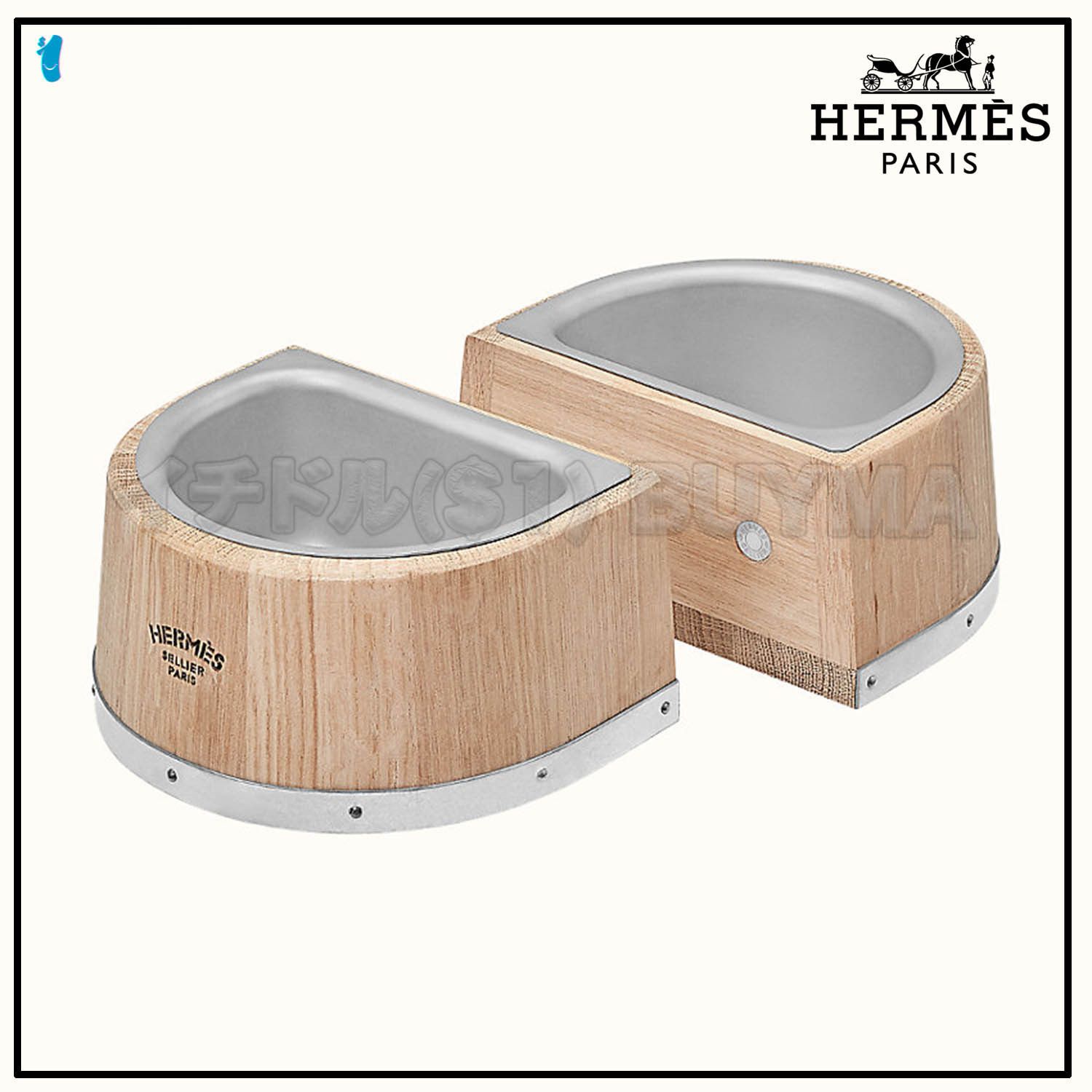 HERMES エルメス 犬 ワンちゃん ドッグ ご飯入れ フード ボール HERMES エルメス 犬 ワンちゃん ドッグ ご飯入れ フード ボール