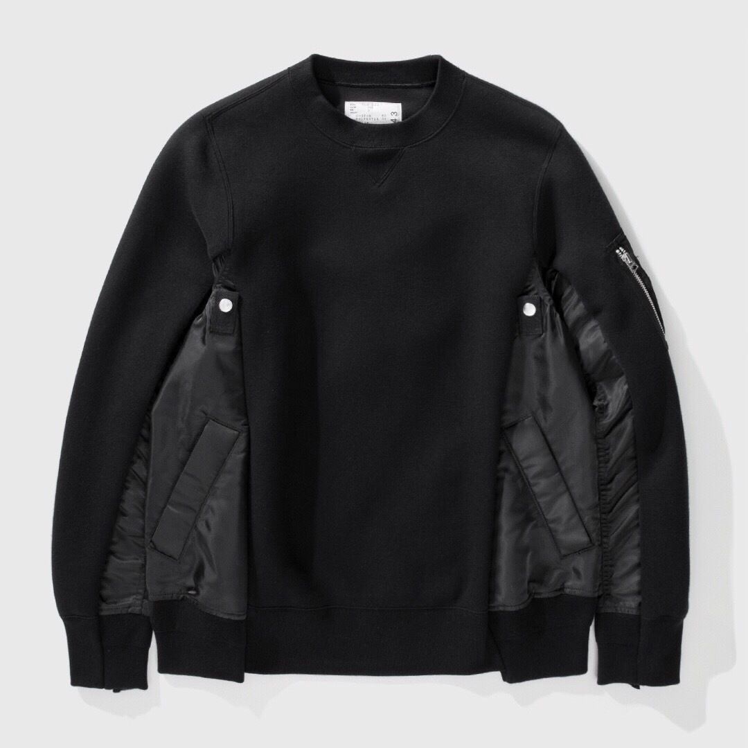 Sacai Sponge Sweat MA-1☆サカイ スポンジ スウェット (sacai ...