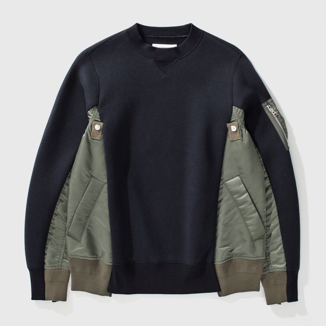 Sacai Sponge Sweat MA-1☆サカイ スポンジ スウェット (sacai ...