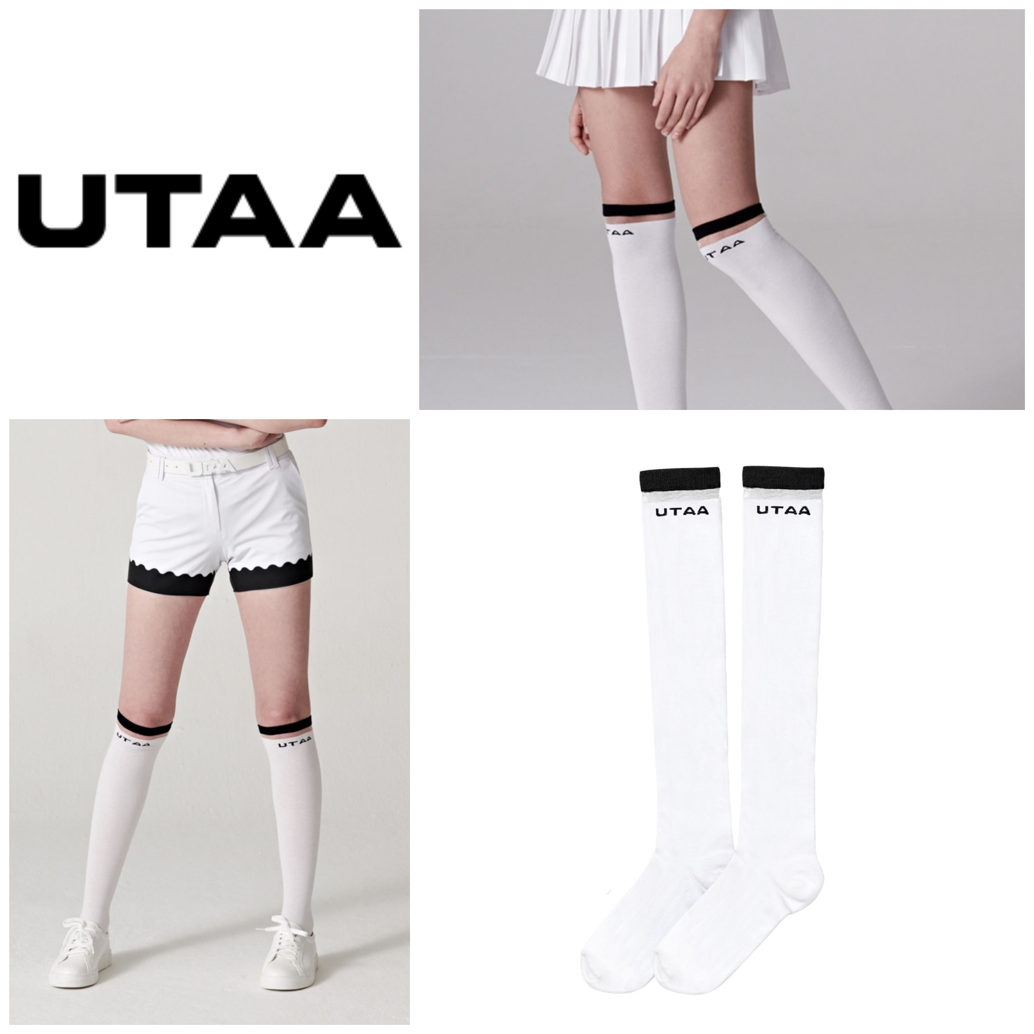 日本未入荷/ゴルフ■激可愛い!パール入シースルー 膝丈ソックス 日本未入荷/ゴルフ■激可愛い!パール入シースルー 膝丈ソックス