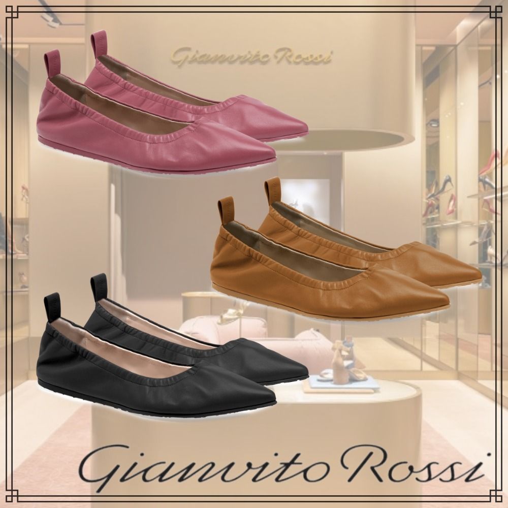 お値下げ!【新品】gianvito rossi フラットシューズ 37H-