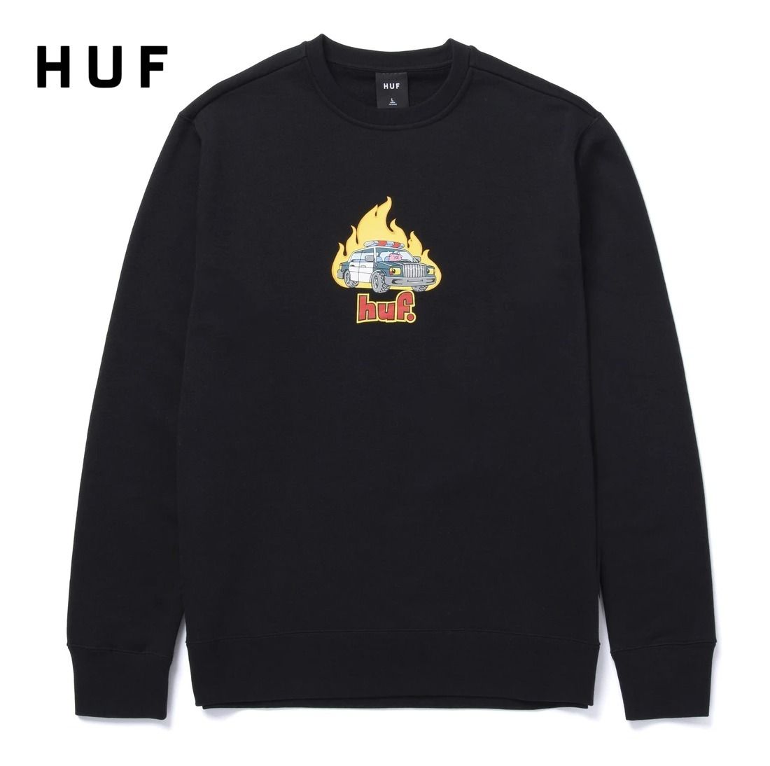★米国発/送関込*HUF*新作*ROASTEDロゴスウェット/BL★ ★米国発/送関込*HUF*新作*ROASTEDロゴスウェット/BL★