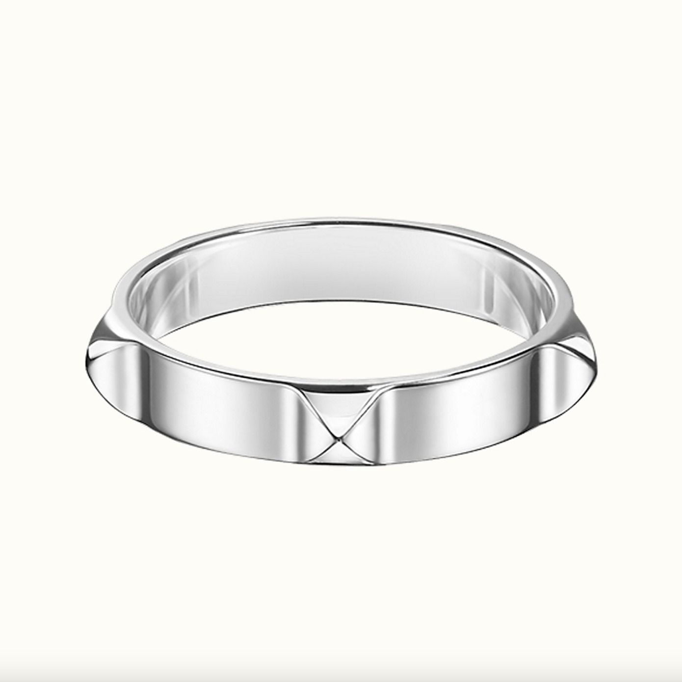 HERMES リング ミニ クルー PM シルバー ユニセックス 直営買付