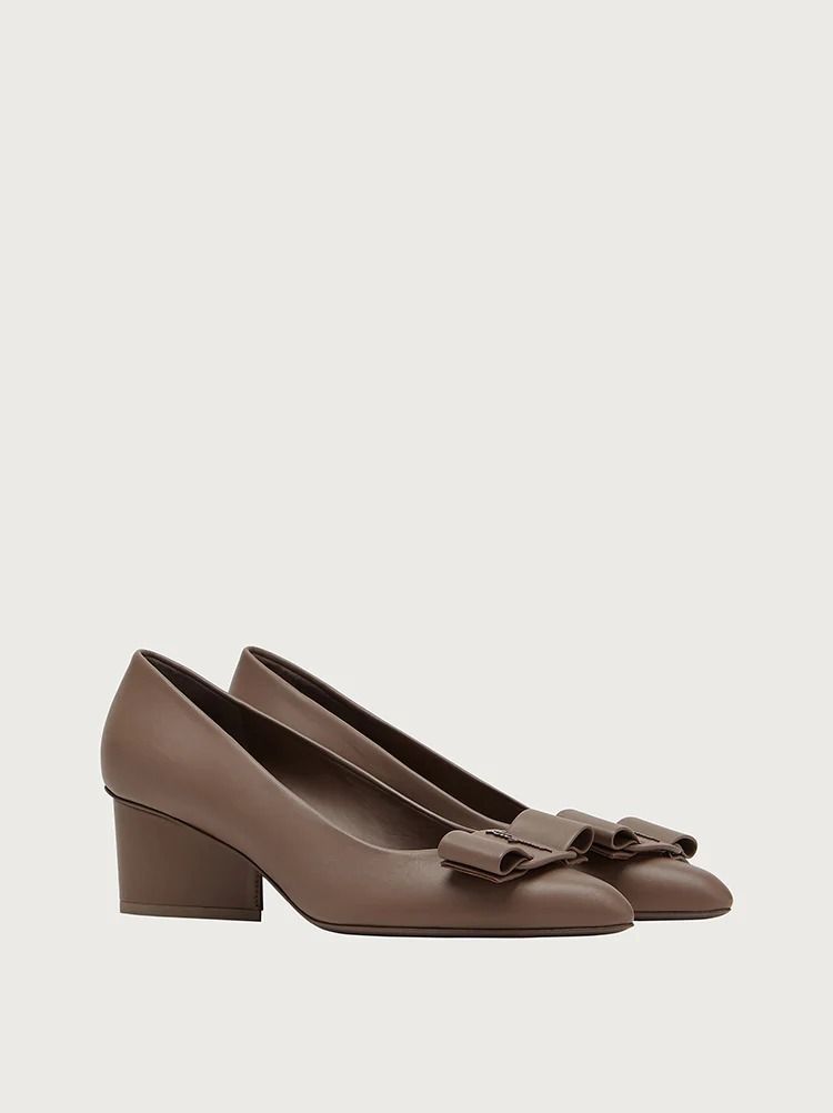 SALVATORE FERRAGAMO◇直営買付 VIVA ヴァラ・リボン パンプス ...