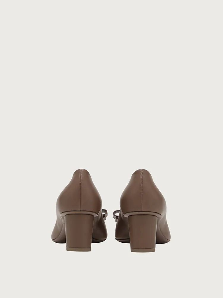 SALVATORE FERRAGAMO◇直営買付 VIVA ヴァラ・リボン パンプス ...