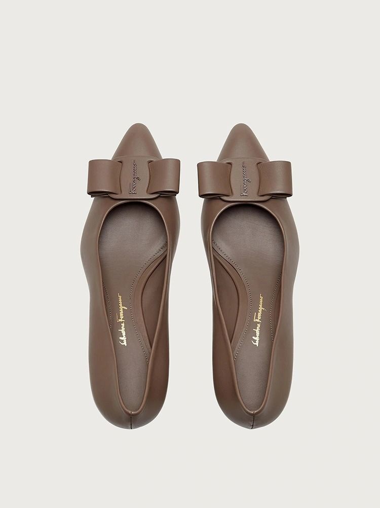 SALVATORE FERRAGAMO◇直営買付 VIVA ヴァラ・リボン パンプス ...