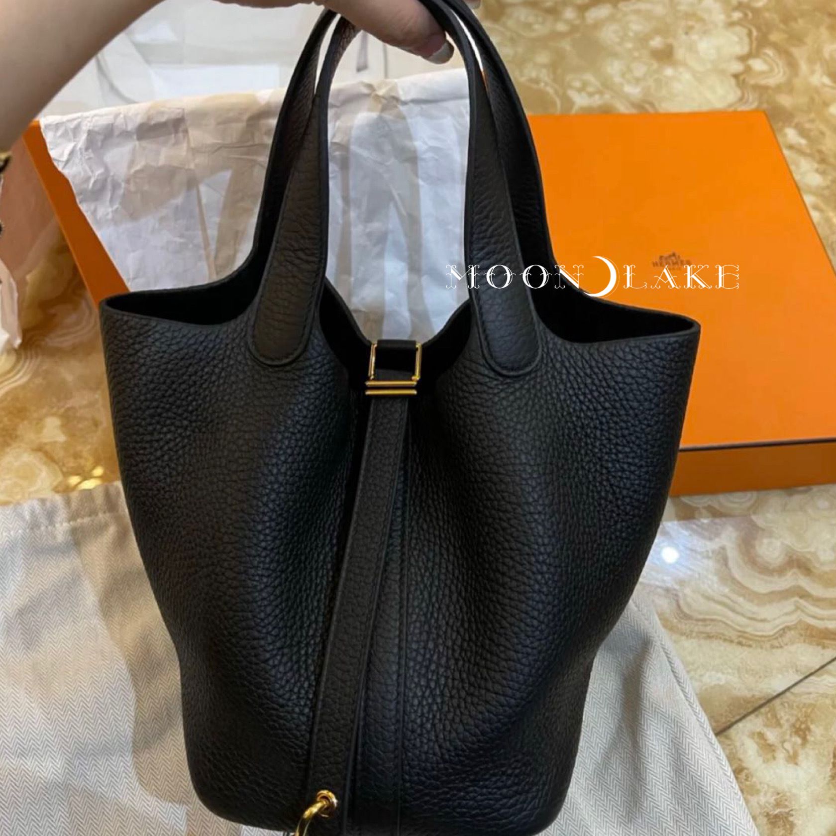 関税込み《人気☆》HERMES Picotin Lock 18ピコタンロック 黒