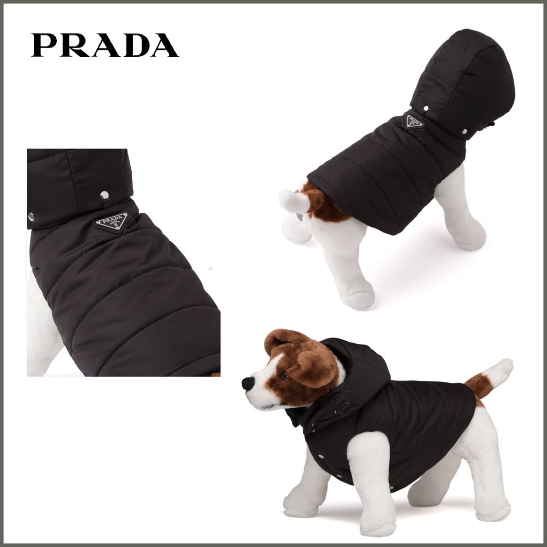 Prada 犬のためのフード付きナイロン パファーコート (PRADA/ペット(犬 Prada 犬のためのフード付きナイロン パファーコート (PRADA/ペット(犬