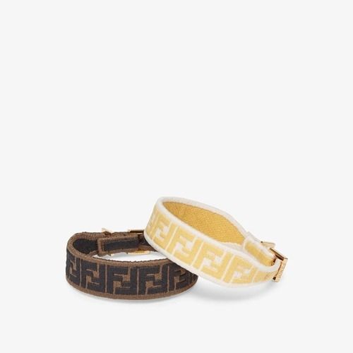 FFブレスレット☆2本セット☆FENDI☆ファブリック☆ギフトにも☆ FFブレスレット☆2本セット☆FENDI☆ファブリック☆ギフトにも☆