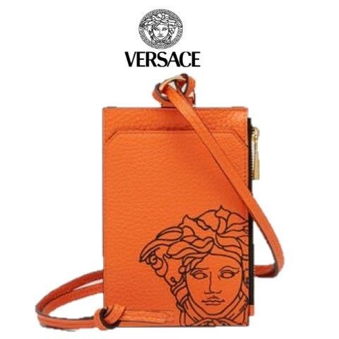 【関税送料込み】VERSACE カードホルダー メデューサ レザー
