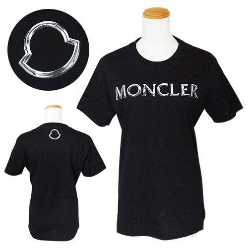 国内発送】モンクレール Tシャツ 半袖 クルーネック ロゴ (MONCLER/T ...