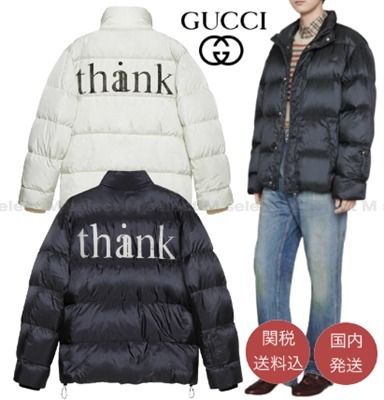 完売前に☆【GUCCI】think/thank パデッドジャケット ナイロン (GUCCI 完売前に☆【GUCCI】think/thank パデッドジャケット ナイロン (GUCCI