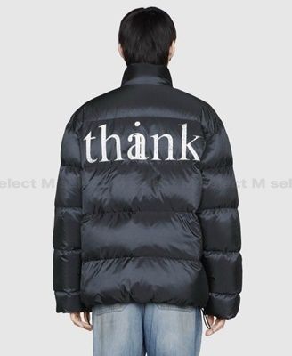 完売前に☆【GUCCI】think/thank パデッドジャケット ナイロン (GUCCI 完売前に☆【GUCCI】think/thank パデッドジャケット ナイロン (GUCCI