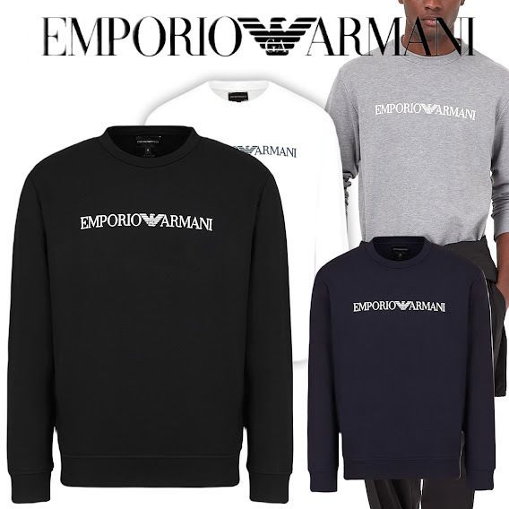 2021-22AW☆エンポリオアルマーニLOGOプリントスウェットシャツ 2021-22AW☆エンポリオアルマーニLOGOプリントスウェットシャツ