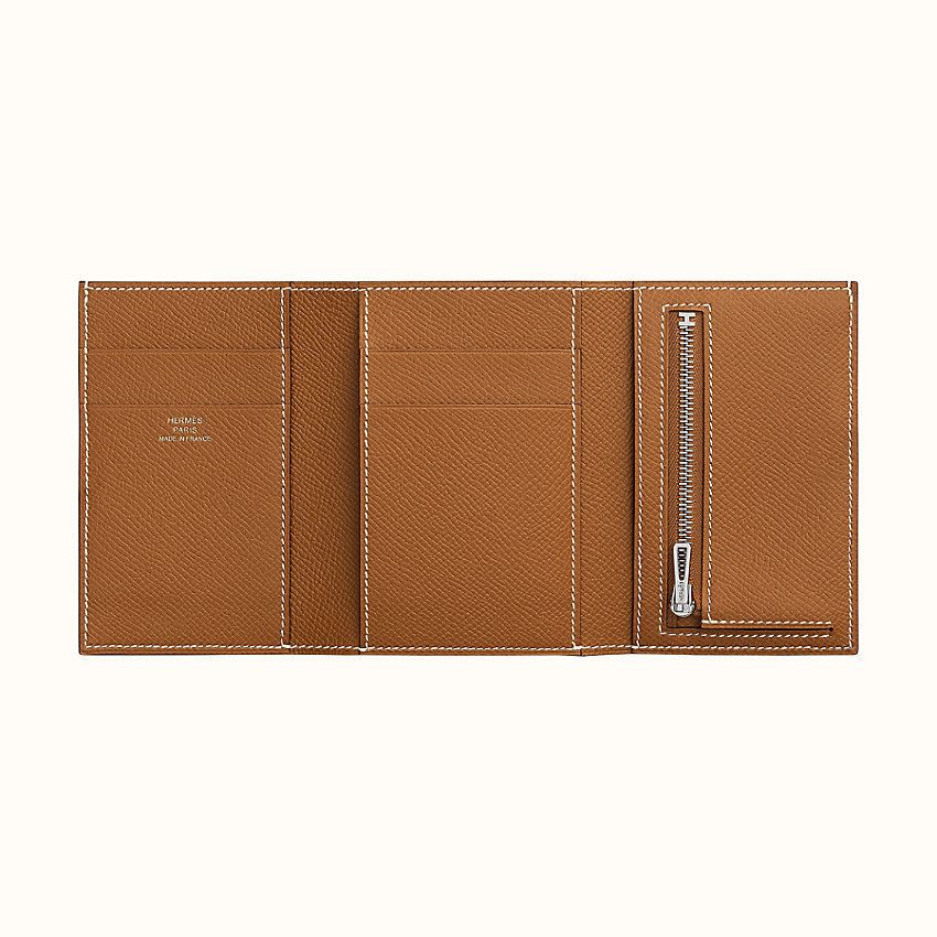 ◇日本未発売◇ エルメス・ベアン 三つ折り財布 ゴールド (HERMES ◇日本未発売◇ エルメス・ベアン 三つ折り財布 ゴールド (HERMES