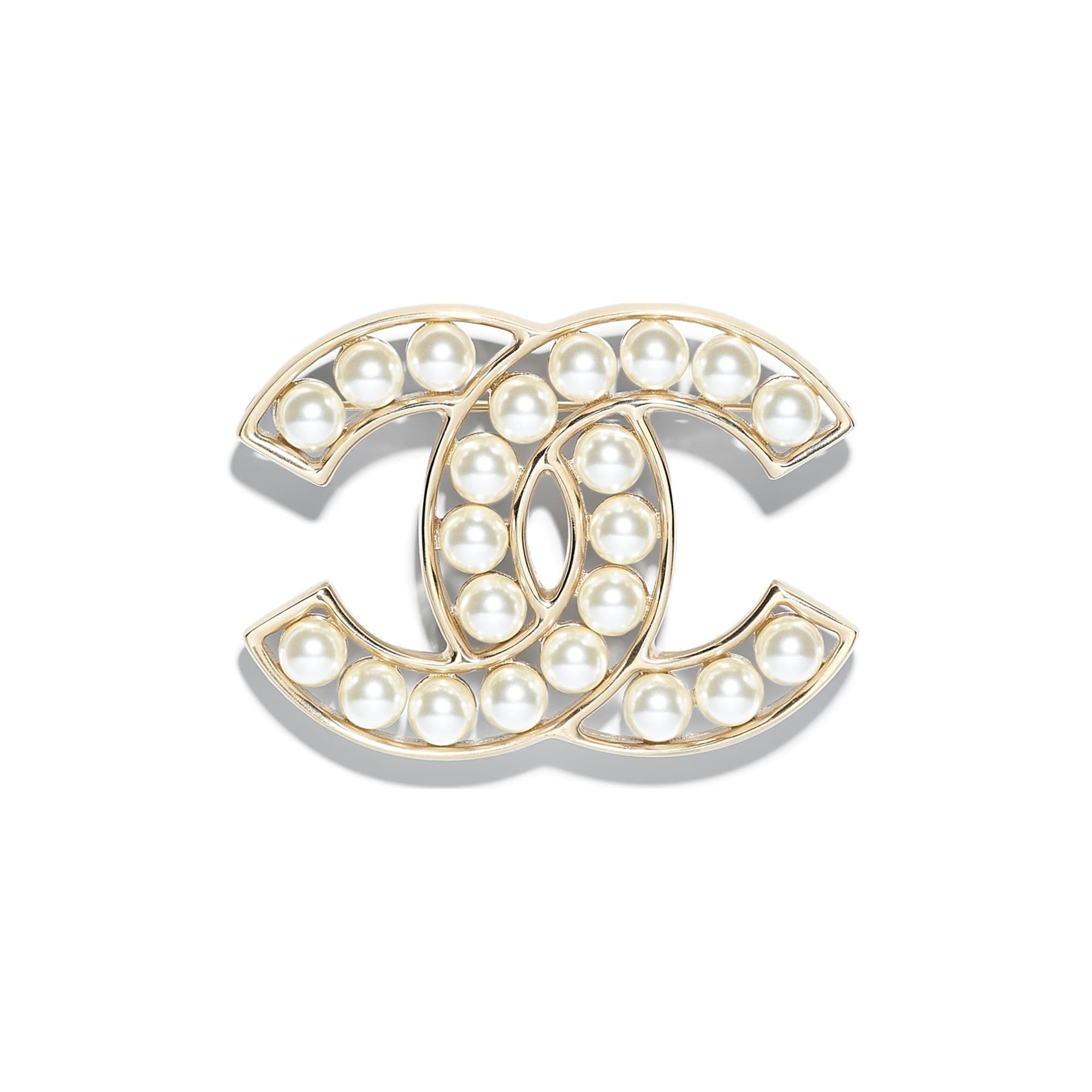 人気定番 CHANELシャネル CCマーク ブローチ☆パール A64978 (CHANEL ...