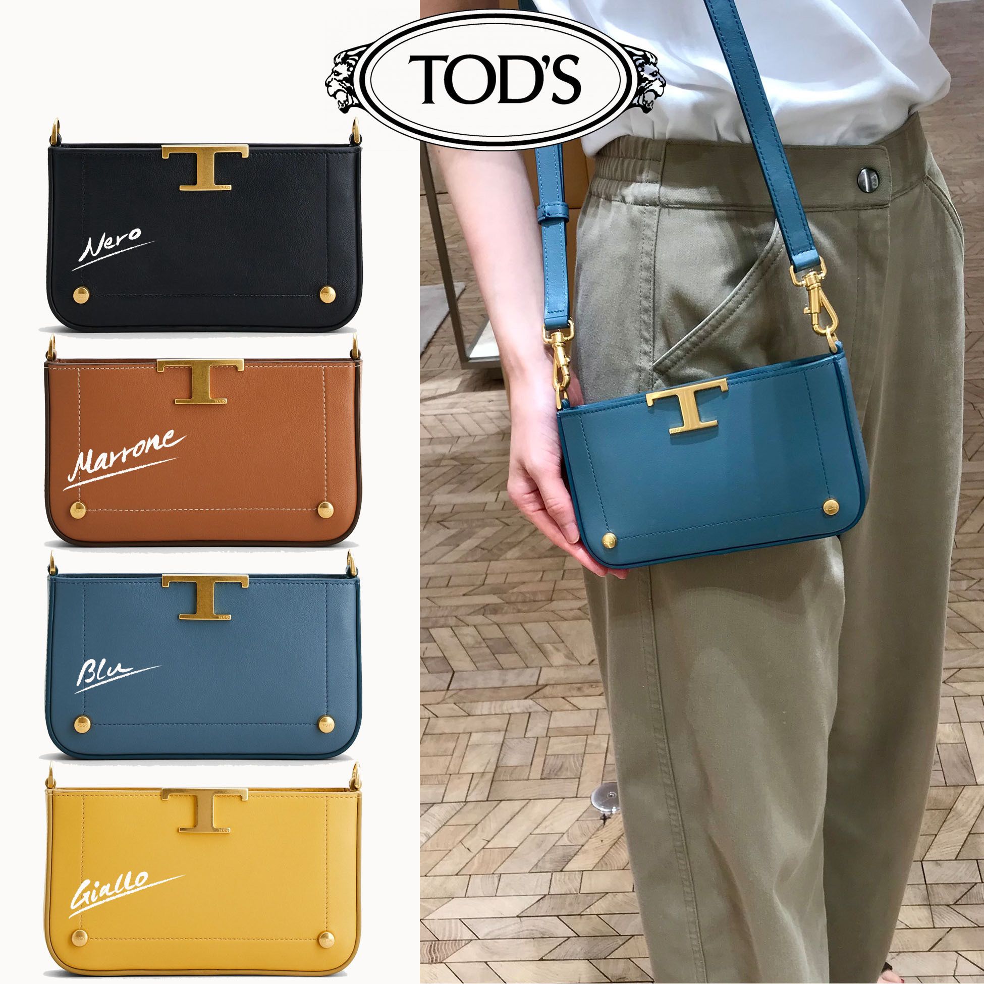 21AW新作【TOD'S】トッズ T タイムレス◇フォンケース◇レザー (TOD'S 21AW新作【TOD'S】トッズ T タイムレス◇フォンケース◇レザー (TOD'S