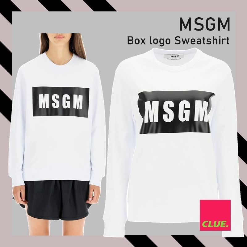 MSGM エムエスジーエム トレーナー ボックスロゴ 黒 激安 MSGM エムエスジーエム トレーナー ボックスロゴ 黒 激安