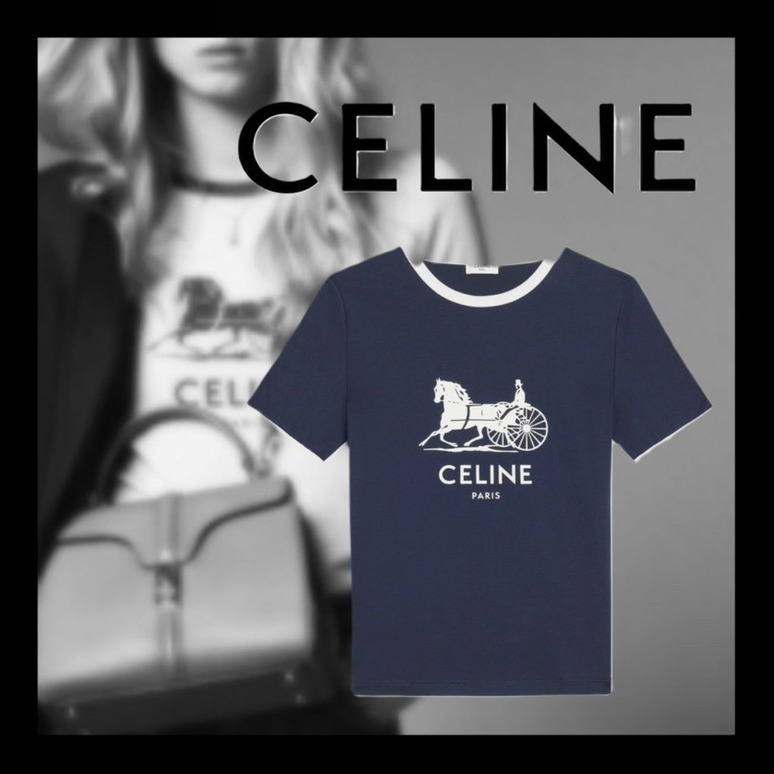 サルキー Tシャツ / コットンジャージー (CELINE/Tシャツ・カットソー サルキー Tシャツ / コットンジャージー (CELINE/Tシャツ・カットソー