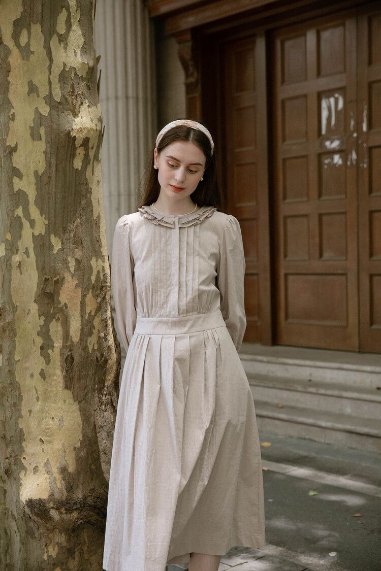 韓国 Lenina【レニーナ】CARINA ruffle neck dress ワンピース (LENINA ...