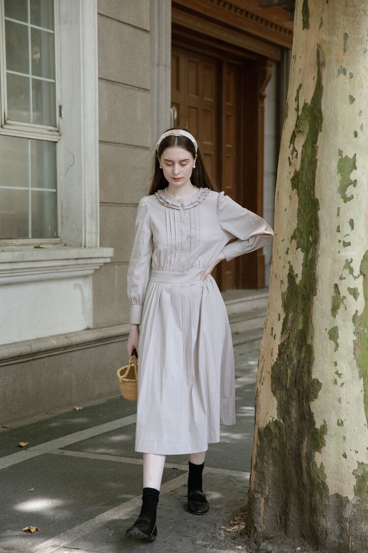 韓国 Lenina【レニーナ】CARINA ruffle neck dress ワンピース (LENINA ...